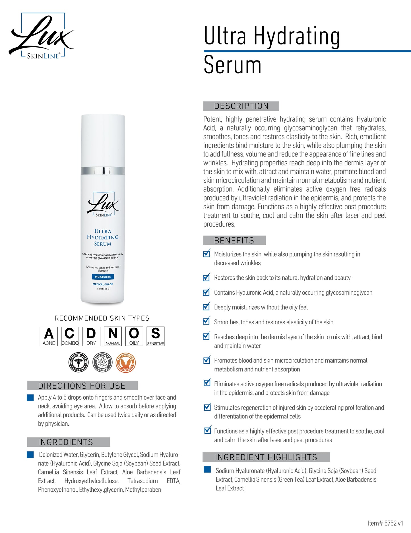 Ultra Hydrating Serum