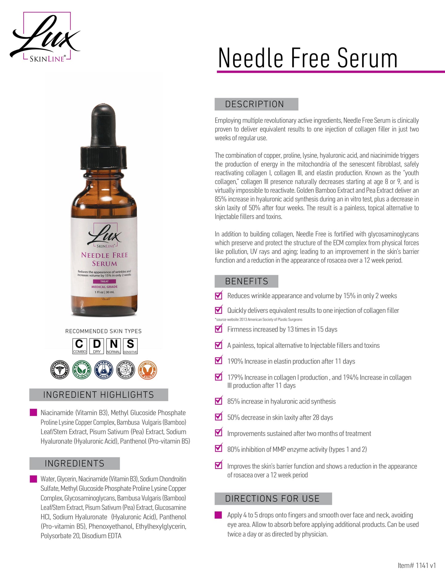 Needle Free Serum